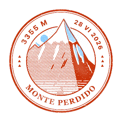 Stamp of Monte Perdido, 3355 m
